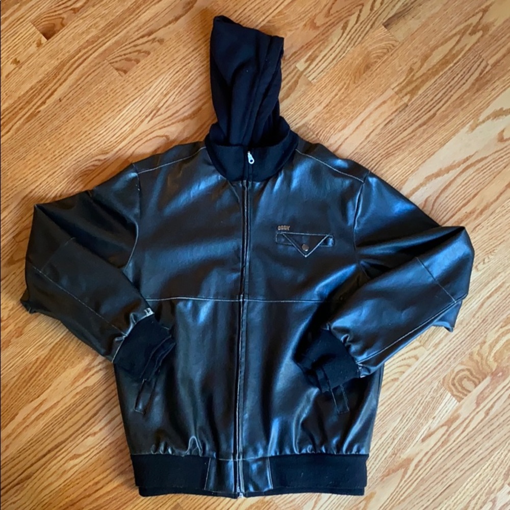 Obey Faux Leather Jacket